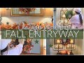 FALL DECORATE WITH ME IN THE NEW HOUSE! | Vintage Farmhouse Entryway Set Up | Cozy Decor