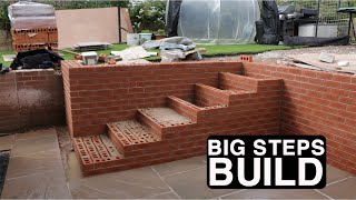 Bricklaying  Building some Big steps