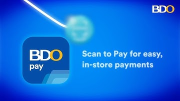 How to Scan to Pay with BDO Pay