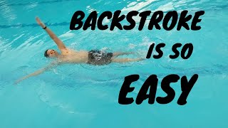 Backstroke technique for beginners [Easy to follow steps]