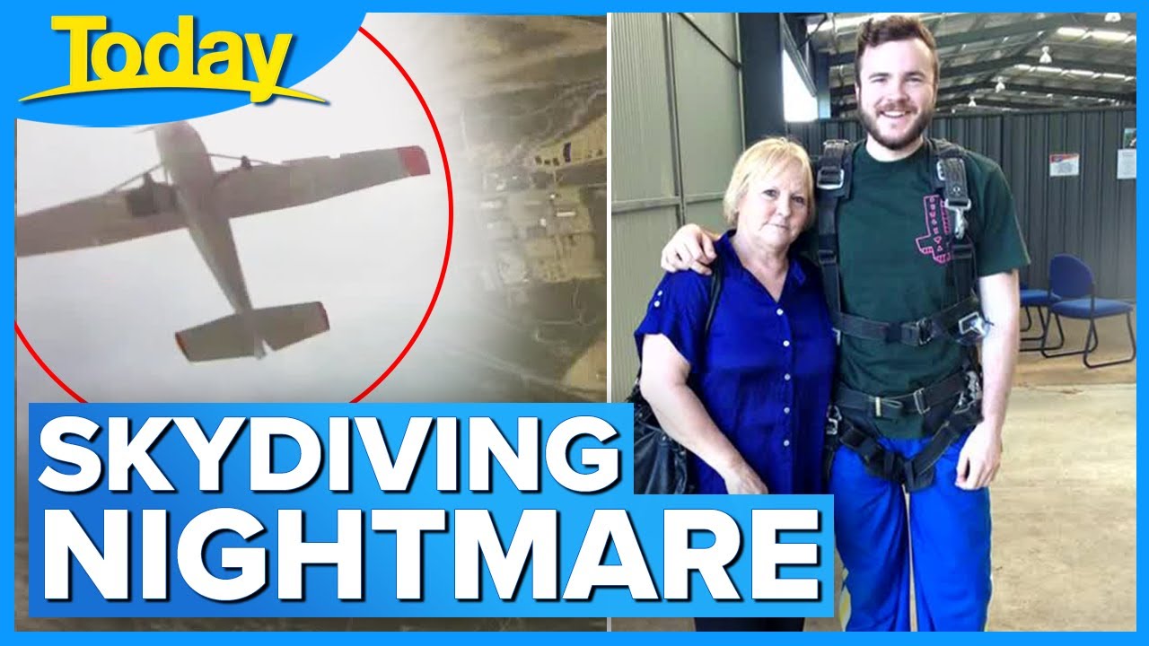 Man survives 4500m skydive with broken parachute Today Show Australia YouTube