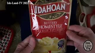 Idahoan Instant Mashed Potatoes Buttery Homestyle - Just add Water - Bulk 8 Pack Unboxing