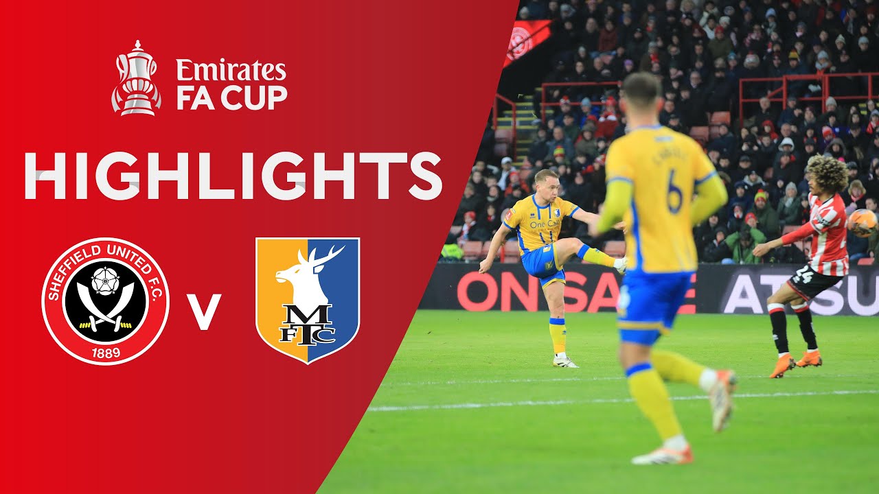 [Highlight] Emirates FA Cup : Sheffield United vs Mansfield Town (11-01-69)
