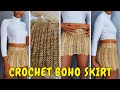 Easy crochet lace skirt | Beginner friendly crochet