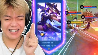 5000 MATCHES!! FANNY GAMEPLAY WITH SO MANY COUNTERS!! (INTENSE!) - Mobile Legends