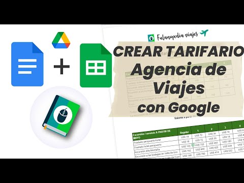Crear tarifario de Agencia de Viajes con google Drive - GRATIS
