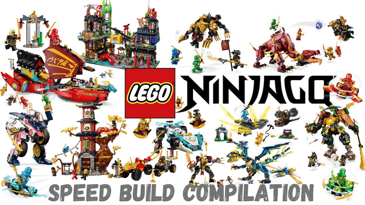 All LEGO Ninjago Dragons Rising sets 2023 Compilation/Collection Speed  Build 