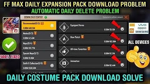 😥Free Fire Max Daily Expansion Pack Download Problem | Expansion Pack Daily Download Problem Tamil