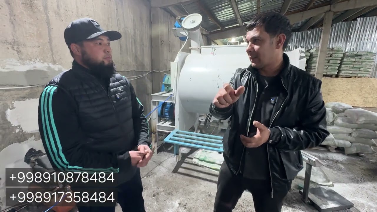 Бишкекда Янги завод очилди Сухой смес кафелклей родбин ишлаб чикариш