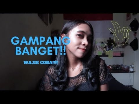 TUTORIAL CARA  CATOK  RAMBUT  CURLY KERITING  GANTUNG  PAKE 