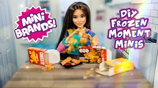 Let’s Make Food To Go Inside Our Mini Brands Boxes And Our Own Frozen Moment Minis!