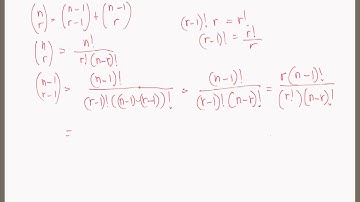 nCr = (n-1)C(r-1) + (n-1)Cr