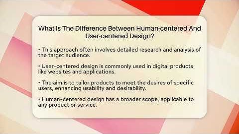 What Is The Difference Between Human-centered And User-centered Design? - Graphic Design Nerd