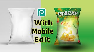 Creat a Realistic packging mockup in Photoshop and photopea with mobile 2024