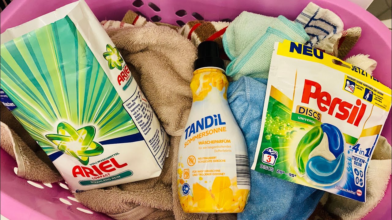 SIEMENS WASCHMASCHINE | Geschirr und Handtücher etc. waschen | 90 Grad | mit TANDIL Wäscheparfüm 🌼
