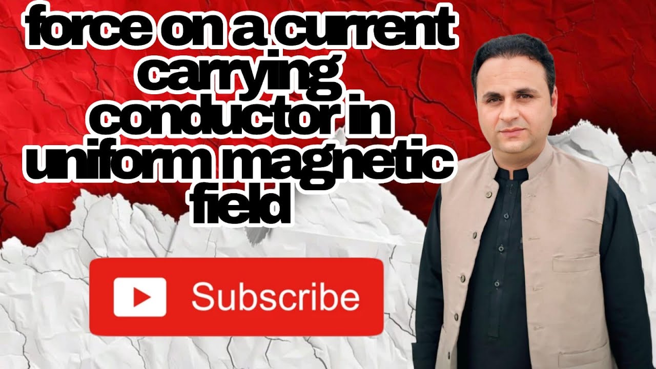 Force on a current carrying conductor in uniform magnetic field ...