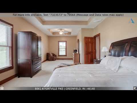 6061 N Fortville Pike, Greenfield, IN home video tour
