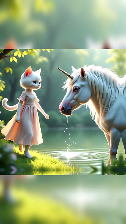 The White Cat and the Unicorn |Remix Cuteness