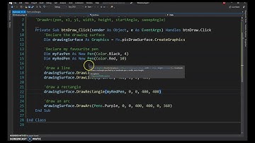 Visual Basic Tutorial: Graphics and Drawing Class