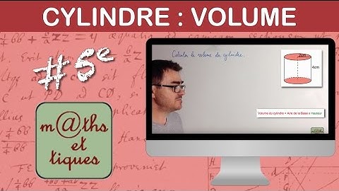 Calculer le volume d