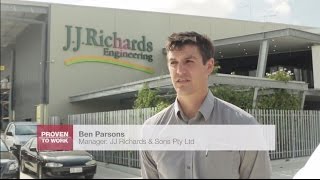 Ben, Graduate and Manager, JJ Richards | PROVEN TO WORK | TAFE Queensland