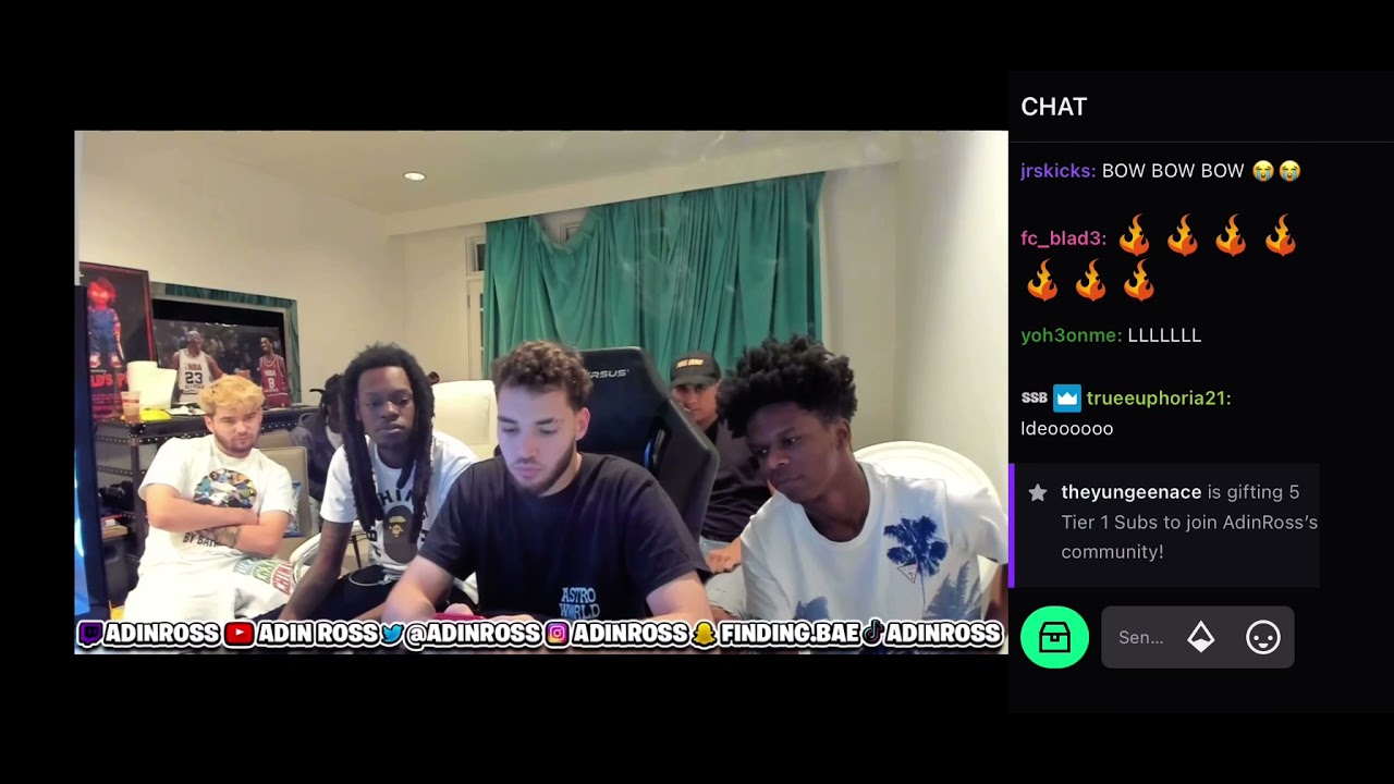 Julio Foolio react to DDG icarly freestyle on Adin stream 👀