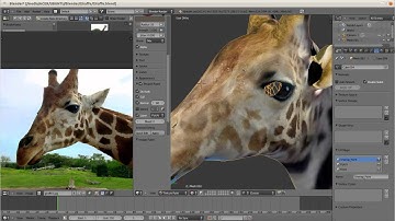 Timelapse Create Texture for Giraffe - Part 3 of 5 - Head