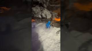 Insane powder sledding! #snow #speed #sledding #alaska #viral #youtubeshorts #mountains