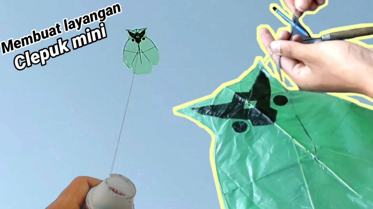 Tutorial membuat layangan clepuk mini - YouTube