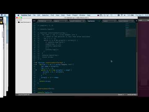 Insertion Sort in Javascript