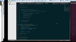 Insertion Sort in Javascript