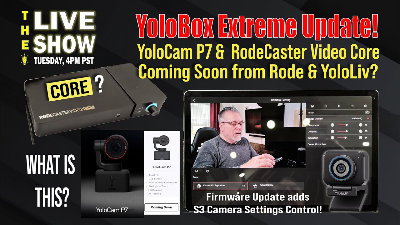 YoloBox Extreme Update adds YoloCam S3 Settings Control / RodeCaster Video Core & YoloCam P7?