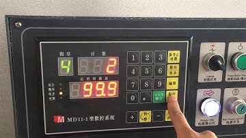 Hydraulic shearing machine with MD11 control system