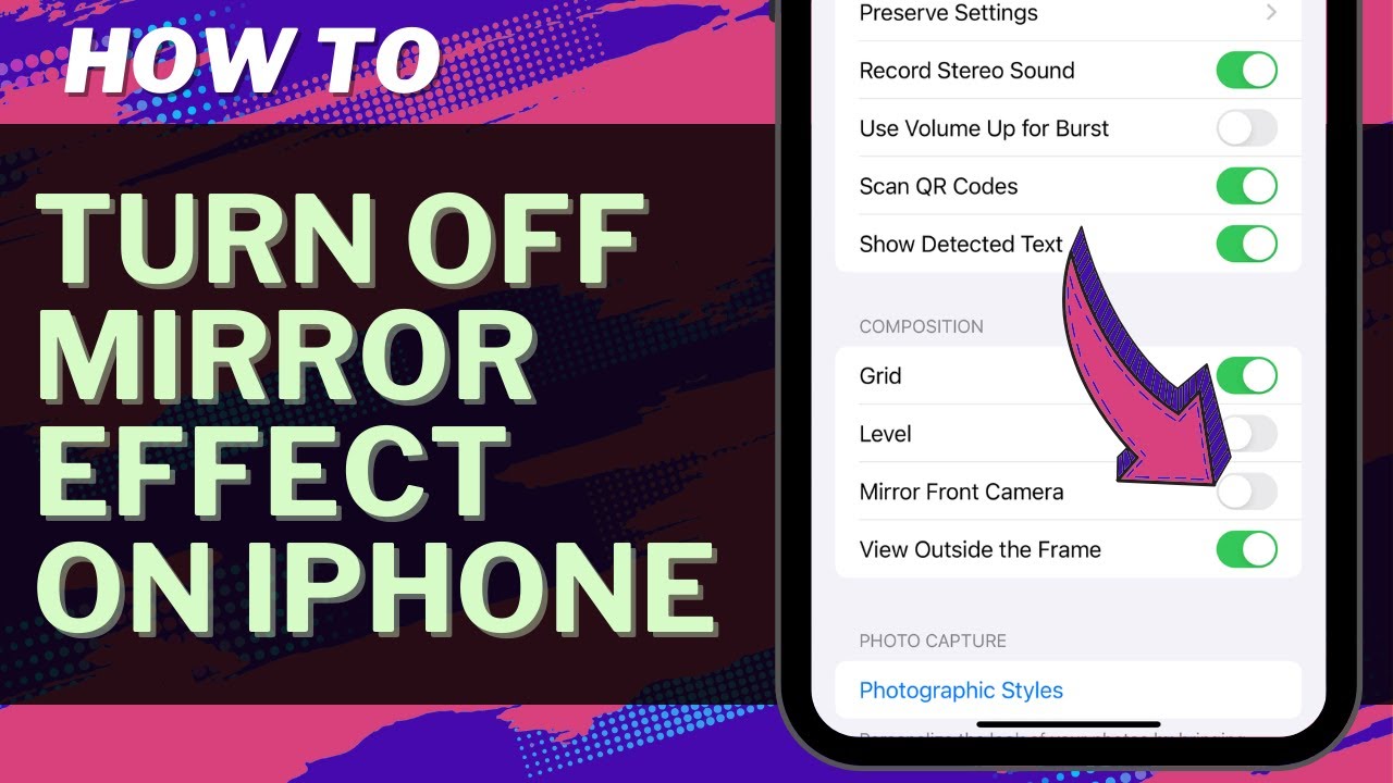 How to Turn Off Mirror Effect on iPhone Camera 