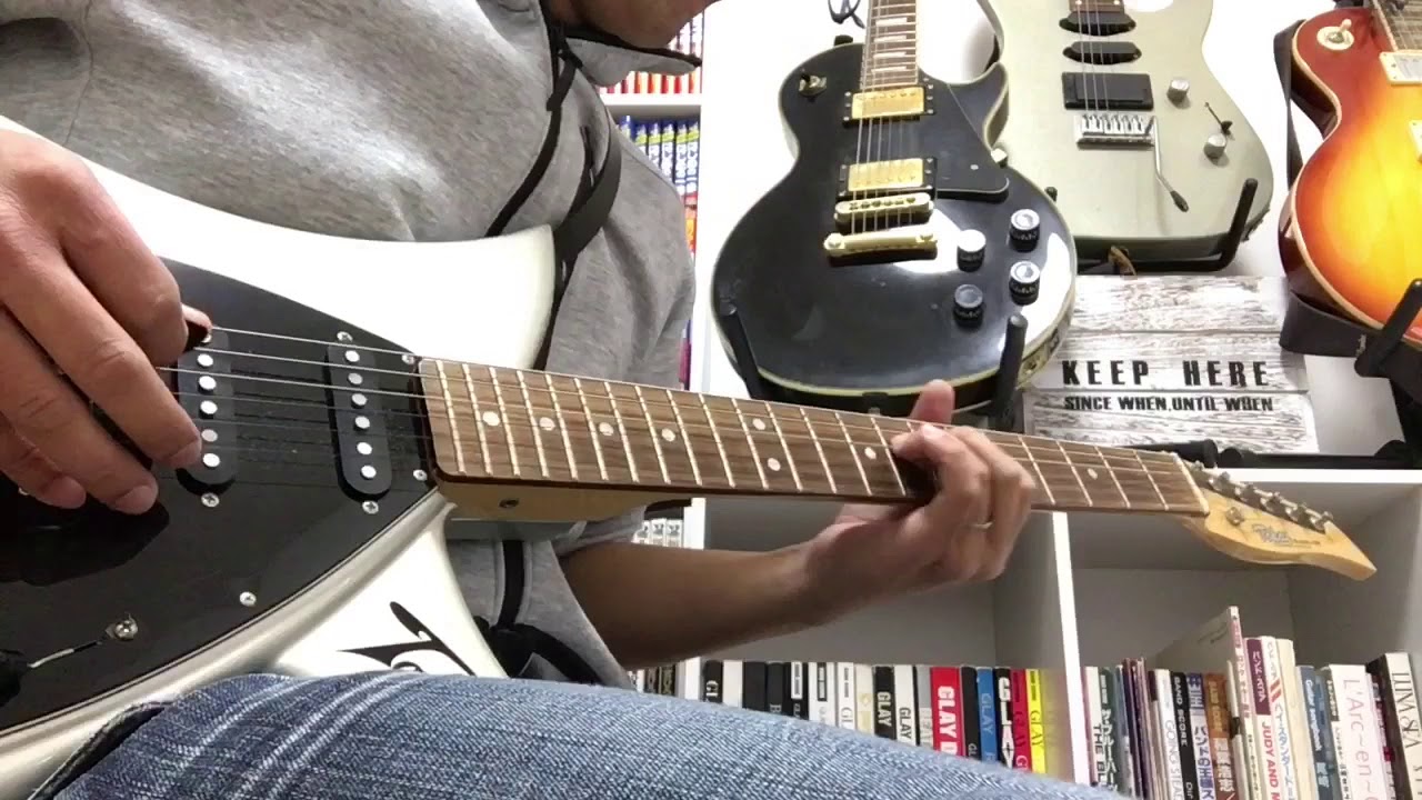 Glay ここではない どこかへ ギターソロ Cover Youtube