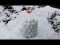 Glowing 1000 Degree Metal Ball VS 100 Ping Pong Balls!