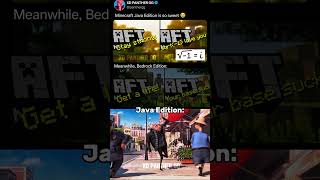 Minecraft Java Edition 🤓 Vs Minecraft Bedrock Edition ☠️
