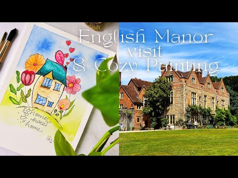 Downton Abbey Castle Tour Relaxed Painting Vlog Visiting Greys Court Pchi Arts
