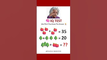 Only a Genius Can Solve This in 5 Seconds! 🍎🧠