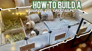 HOW TO BUILD A GUINEA PIG ENCLOSURE | *how I built mine 2023*