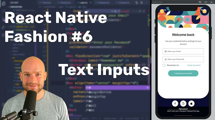 #6 Text Inputs — React Native Fashion