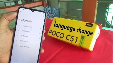 POCO C51 language change || default language to English.