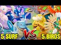 Is CHARIZARD A BIRD 5 Surf Pokemon Vs 5 Birds Pokemon Unite Is CHARIZARD A BIRD 5 Surf Pokemon Vs 5 Birds Pokemon Unite
