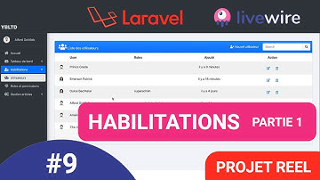 #9 Laravel 8 & Livewire [projet réel de A-Z] : Gestion des habilitations partie 1