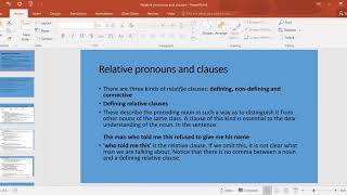 Relative Pronouns and Defining Relative Clauses, Part 1