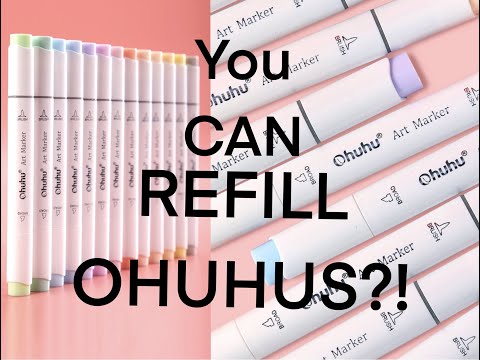 How to Refill Ohuhu Markers: 2 Methods for Using Ohuhu Ink Refills — Art is  Fun