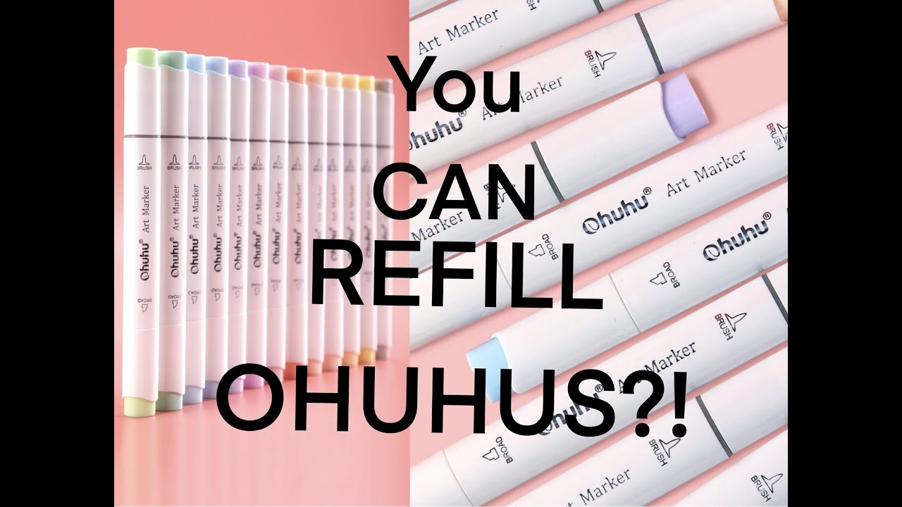 How to Refill Ohuhu Markers: 2 Methods for Using Ohuhu Ink Refills — Art is  Fun