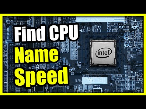 How to Find Name of CPU & Speed on Windows 11 PC