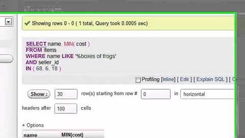 MySQL Database Tutorial   21   Another Subquery Example