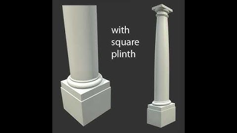 3D Model of Vitruvius Tuscan Roman Order Column With Pedestal Review